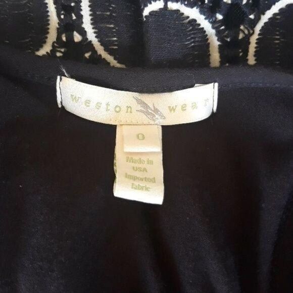 Vtg Artsy Western Ruffled Scalloped Eyelet Lace Tulle Full Skirt Tank Dress Sz 0 - Picture 2 of 8